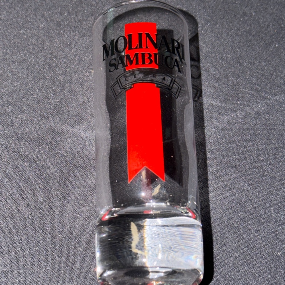 Molinari Sambuca Extra Beer Shot Glass Used Pre Owned Fragile Good Condition Us.